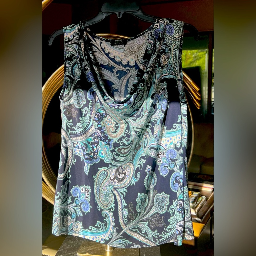 Shannon Ford New York Cowl Neck  Sleeveless Top